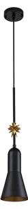 Elstead ETOILE-P-S-MB - Lampadario a sospensione con filo ETOILE 1xE27/60W/230V diametro 13,3 cm nero