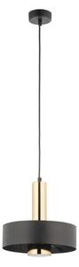 Lampadario a sospensione con filo RIF LUX 1xGX53/12W/230V diametro 25 cm nero/oro