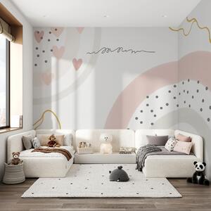 Carta da parati Arcobaleno, Carta da parati per Bambini, Carta da parati per bambini Arcobaleno, u99373 : Uwalls.it