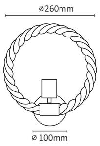 Applique a LED ROPE ARTHUR 1xE27/10W/230V