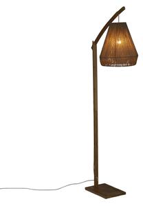 Atmosphera - Lampada con piedistallo PALM 1xE27/60W/230V bambù/canapa