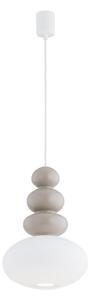 Argon 8819 - Lampadario a sospensione con filo DIEGO 1xGU10/5W/230V bianco/grigio