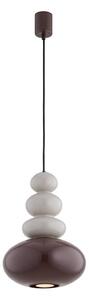 Argon 8820 - Lampadario a sospensione con filo DIEGO 1xGU10/5W/230V marrone/grigio