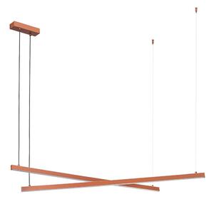 Argon 8837 - Lampadario LED a sospensione con filo MIAMI LED/74W/230V 3000K marrone