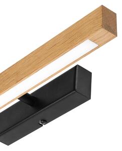 Lampada per quadri LED VERDE LED/5,5W/230V 3000K 46 cm rovere/nero