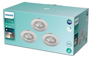 Philips - SET 3x Luce LED da bagno dimmerabile DIVE LED/5W/230V IP65