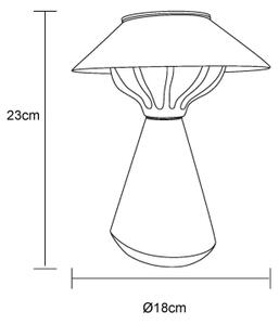 Globo 36639A - Lampada solare LED 10xLED/0,06W/1,2V IP44 nero