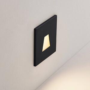 Molto Luce Lampada a incasso Wall 68R IP44 SQ, nero, CCT