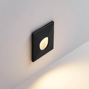 Molto Luce Lampada a incasso Wall 68R Sina SQ, nero, CCT