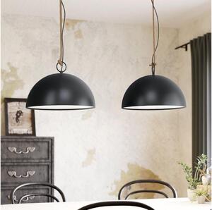 Eglo 78444 - Lampadario a sospensione con filo HODSOLL 2xE27/40W/230V nero/marrone
