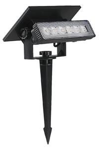 Lampada LED solare LED/0,9W/3,7V 3000K IP65 1200 mAh nero