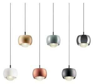 AVES SOSPENSIONE SINGOLA A SFERA IN ALLUMINIO 6 COLORI LED 12W LUCE 3000K ORIGINALE