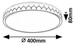 Rabalux 71303 - Plafoniera LED dimmerabile MALIN LED/24W/230V 3000-6500K + TC