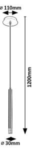 Rabalux 72357 - Lampadario a sospensione con filo RAMIRA 1xG9/5W/230V oro
