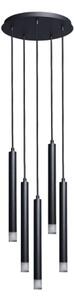 Rabalux 72360 - Lampadario a sospensione con filo RAMIRA 5xG9/5W/230V nero