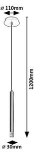 Rabalux 72356 - Lampadario a sospensione con filo RAMIRA 1xG9/5W/230V nero