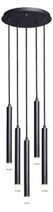 Rabalux 72360 - Lampadario a sospensione con filo RAMIRA 5xG9/5W/230V nero