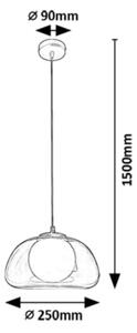 Rabalux 72275 - Lampadario a sospensione con filo ELOWEN 1xG9/5W/230V fumé