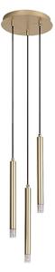 Rabalux 72359 - Lampadario a sospensione con filo RAMIRA 3xG9/5W/230V oro