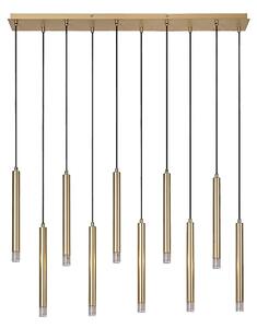 Rabalux 72365 - Lampadario a sospensione con filo RAMIRA 10xG9/5W/230V oro