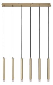 Rabalux 72363 - Lampadario a sospensione con filo RAMIRA 6xG9/5W/230V oro