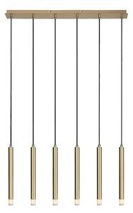 Rabalux 72363 - Lampadario a sospensione con filo RAMIRA 6xG9/5W/230V oro
