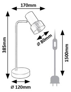Rabalux 74278 - Lampada da tavolo HATICE 1xE14/15W/230V