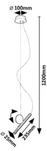 Rabalux 72278 - Lampadario LED a sospensione con filo ALARIC LED/3W/230V 3000K