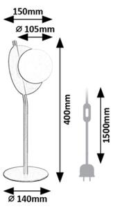 Rabalux 74221 - Lampada da tavolo JULES 1xG9/5W/230V
