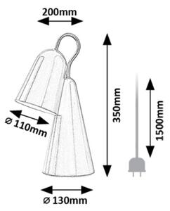 Rabalux 74225 - Lampada da tavolo LED RABAL 1xE14/4W/230V nero