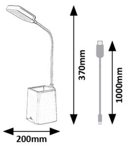 Rabalux 74244 - Lampada da tavolo LED dimmerabile ARVID LED/6W/230V 5000K blu