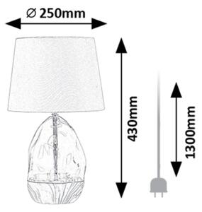 Rabalux 74227 - Lampada da tavolo APOLONIA 1xE27/40W/230V bianco