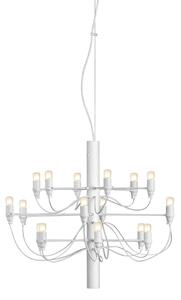 FLOS 2097/18 lampadario LED, ghiacciato, bianco