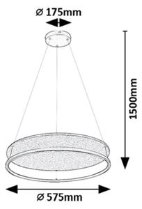 Rabalux 72032 - Lampadario LED FARENZO LED/40W/230V 3000/4000K