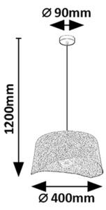 Rabalux 72189 - Lampadario a sospensione con filo FARELIA 1xE27/10W/230V