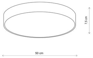 Brilagi - Plafoniera CLARE 4xE27/40W/230V diametro 50 cm beige