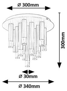 Rabalux 71355 - Lampada da soffitto RAMIRA 13xG9/5W/230V dorata