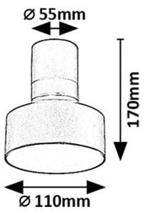 Rabalux 71321 - Plafoniera LED OVIDIA LED/10W/230V 3000K nera