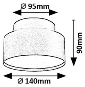 Rabalux 71320 - Plafoniera LED OVIDIA, 24W/230V, 3000K, nero