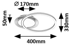 Rabalux 71368 - Plafoniera LED KERSTIN, 24W, 230V, 3000K