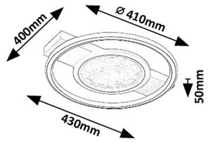 Rabalux 71377 - Plafoniera LED ARANIS LED/50W/230V 3000K