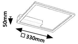 Rabalux 71375 - Plafoniera LED HELETH LED/24W/230V 3000K