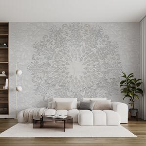 Carta da parati Una stampa mandala altamente dettagliata che crea un bellissimo e delicato disegno in pizzo, Carta da parati 3D, w01249 : Uwalls.it