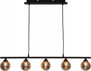 Lampadario a sospensione con filo IMAGINE 5xG9/40W/230V nero/fumé