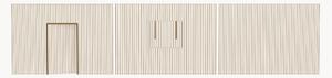Set di 3 tende per lettino Stripes