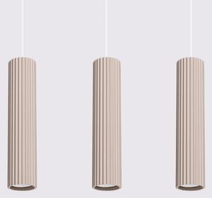 Brilagi - Lampadario LED a sospensione su cavo CRESTO 3xGU10/10W/230V taupe