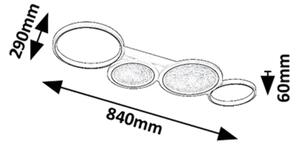 Rabalux 71379 - Plafoniera LED dimmerabile ARANIS LED/40W/230V 3000-6500K + +TC