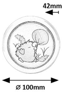 Rabalux 76072 - Lampada notturna LED per bambini HEDGY LED/0,3W/2xAA 6000K