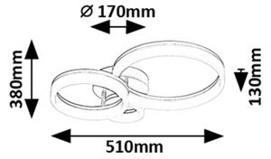 Rabalux 71382 - Plafoniera LED dimmerabile ELLINOR LED/40W/230V