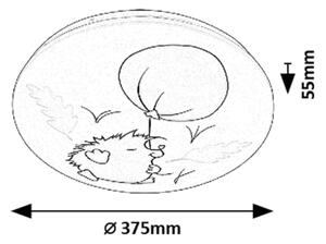 Rabalux 71191 - Plafoniera LED per bambini HEDGY LED/24W/230V 3000K